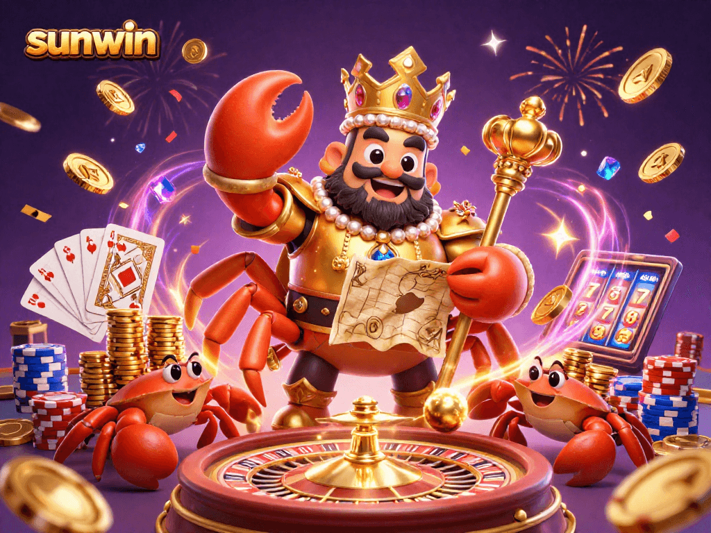 Experience winning with sunwin as the golden crab emperor guides players to treasure and excitement.