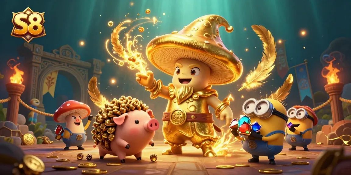 Experience thrilling gaming at S8 with a vibrant scene of excitement and adventure.