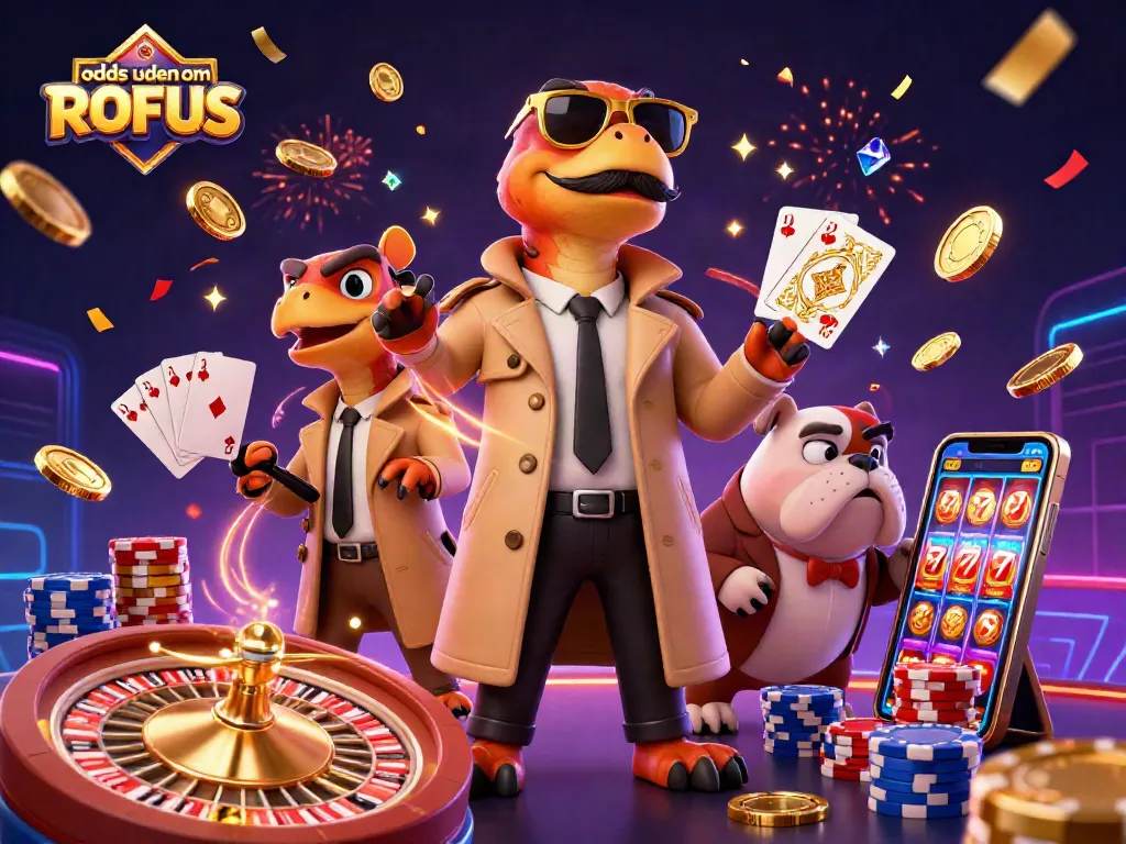 Experience thrilling odds uden om ROFUS with raptors in disguise at a VIP casino lounge.