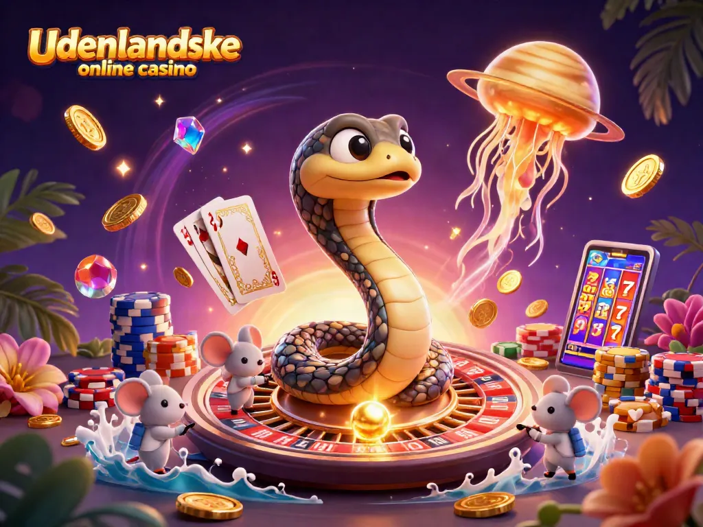 Bet on exciting gaming moments at udenlandske online casino with cartoon characters and vibrant visual effects.