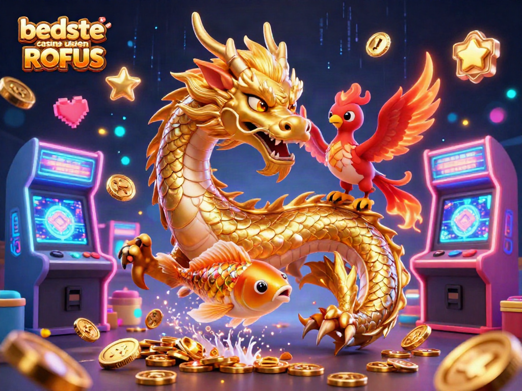 Experience thrilling action at bedste casino uden ROFUS with vibrant 3D characters and game elements.